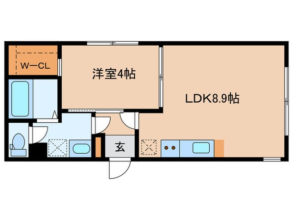 プラシード砧の物件間取画像